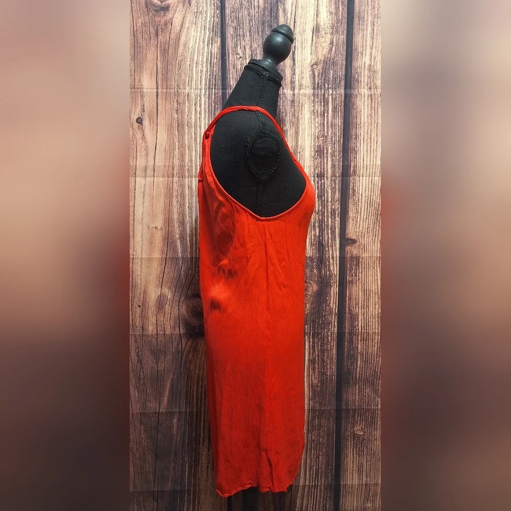 Bobi Black Womens Coral Sexy Halter Dress Womens Size Medium!